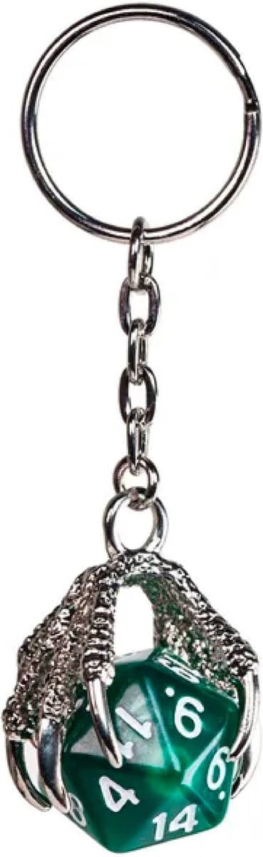 Lapi Toys - Dungeons and dragons sleutelhanger - DnD - D&D - D20 - Acryl - Groen - Goud