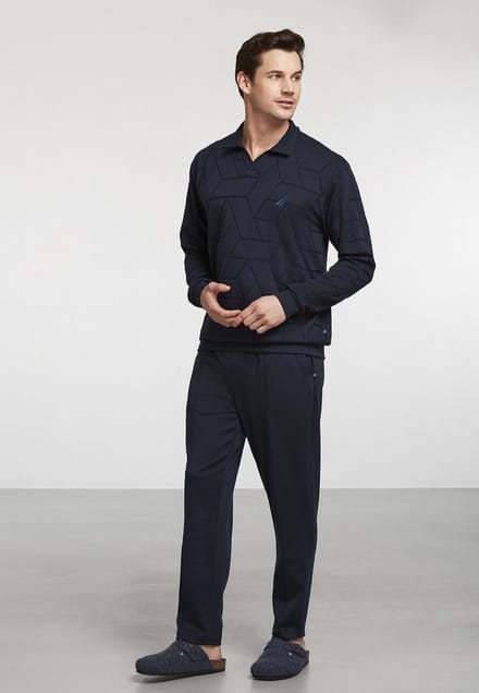 Nautica - Pyjama Set Voor Heren, Lange Mouwen - S