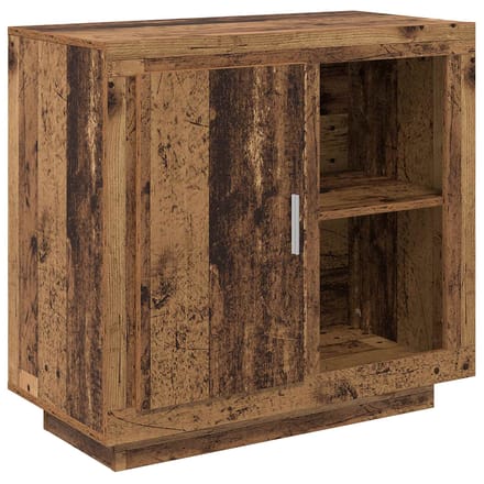 vidaXL - Dressoir - Oudhout - 80 - x - 40 - x - 75 - cm - Bewerkt - hout