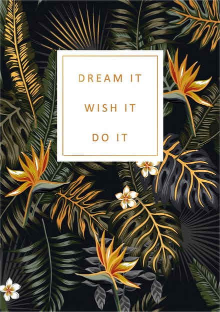 Kaart - Gold Rush - Dream it, wish it, do it - GLD048