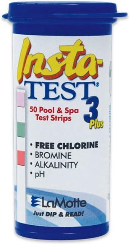 Insta-TEST 3 Plus Teststrips Zwembad 50 Stuks PH Chloor Alkaliteit