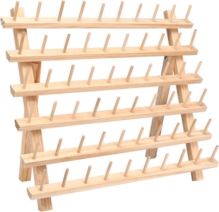 60 Pins Robuust beukenhouten Garenrek