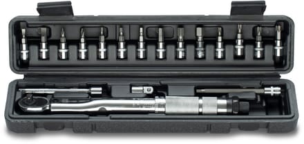 Momentsleutelset Fiets 1/4" Fietsgereedschap Set 14 bits 2-24 Nm