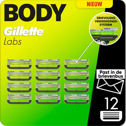 Gillette Labs Body Intimate Scheermesjes - 12 stuks - van Gillette