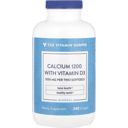 The Vitamin Shoppe, Calcium avec vitamine D3 1200, 240 gélules