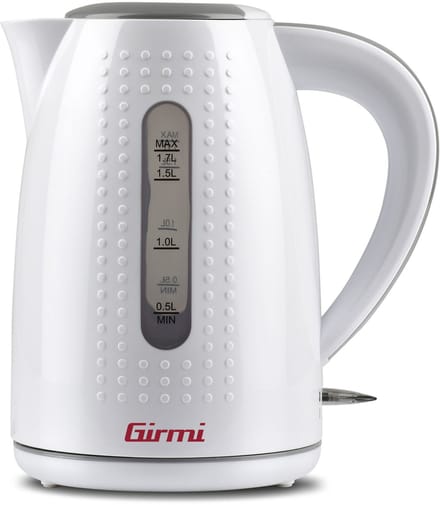 Girmi BL22 waterkoker 1,7 l 2200 W Grijs, Wit