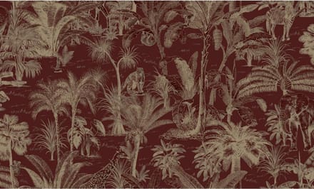 Odyssee jungle rood/goud 106cm L971-10D