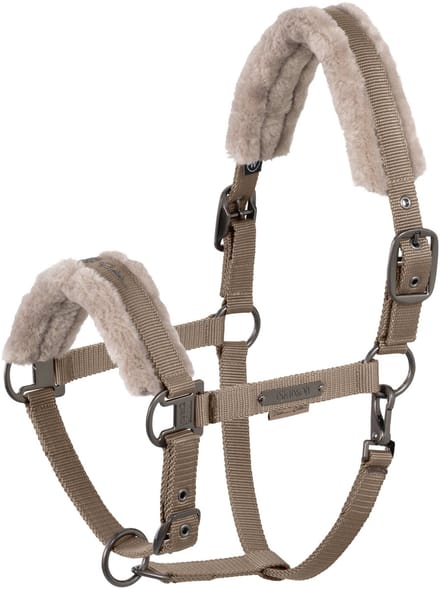Eskadron Halster Eskadron Platinum Double Pin Faux Fur Lichtbruin