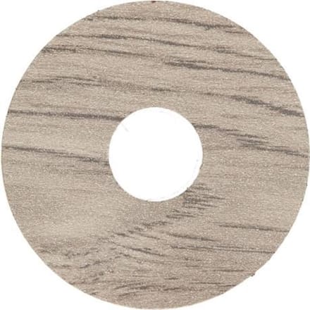Zelfkl. rozet (17 mm) eiken wit gerookt mat (10 st.)