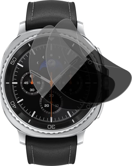 Privacy Screenprotector geschikt voor Samsung Galaxy Watch 8 Classic 46mm - 2x FlexGuard Screen Protector