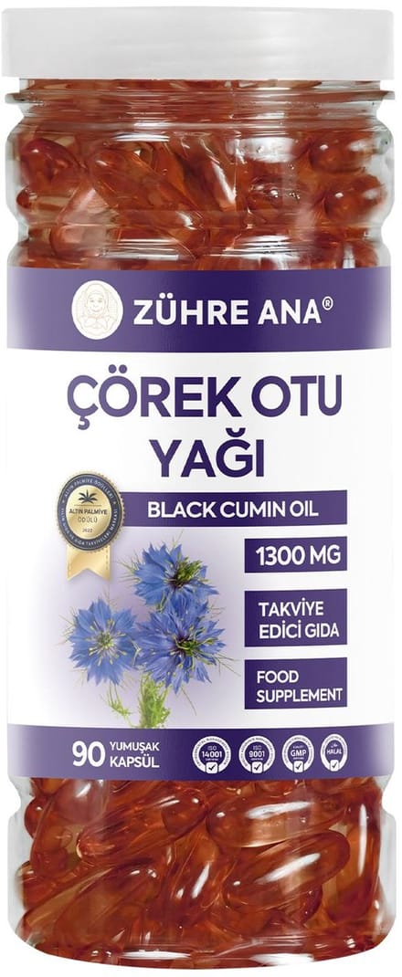 Zühre Ana® Nigella Sativa Olie Zachte Capsules | 90 Capsules | 1300 mg | Puur & Effectief Formule!