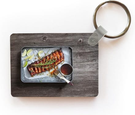 Sleutelhanger - Spareribs net uit de oven - Uitdeelcadeautjes - Plastic