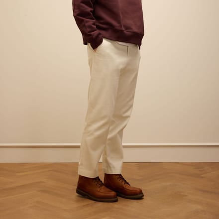 Manfield - Heren - Cognac leren veterboots - Maat 41