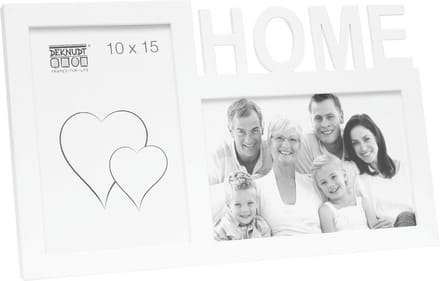 Deknudt Frames multifotolijst 68NK1 P2A - wit - HOME - 2x 10x15 cm