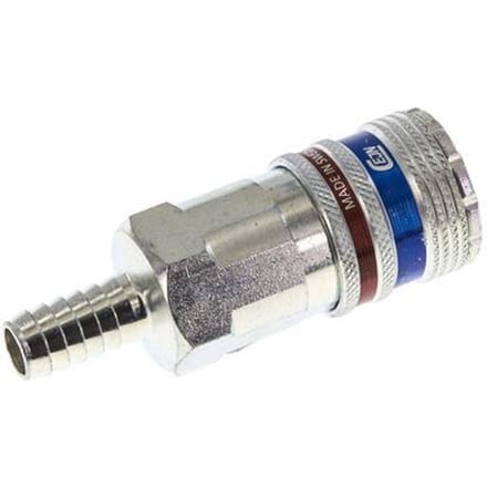 Staal/Messing DN 10.4 Safety Luchtkoppeling Snelkoppeling 10 mm Slangpilaar