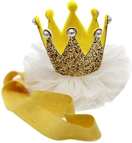 New Age Devi - "Gouden~Kroontje~Haarband~voor~Baby's"
