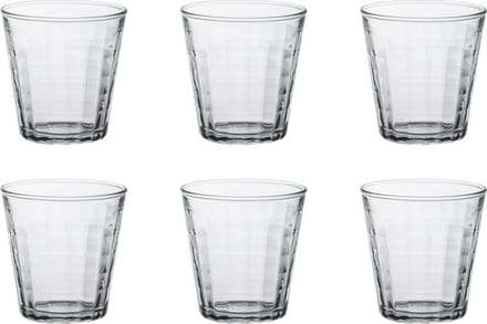 Duralex Prisme Waterglas 22 cl - Gehard glas - 6 stuks