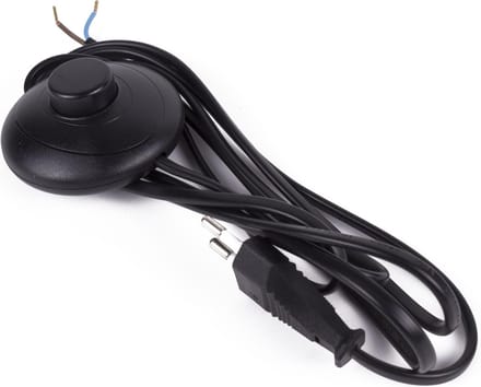 Benson Stroomsnoer met voetschakelaar - zwart - 2 meter - Ø 70 mm - 250V