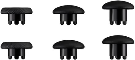 DrPhone GripCore3 Thumbstick Caps – 6 Stuks – 3 Hoogtes – Soft TPE en Hard PC – Zwart – Voor Controller Joysticks