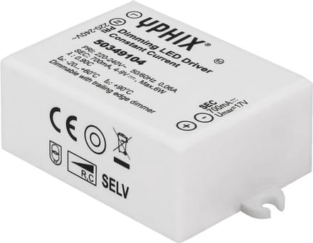LED Driver 700mA Max. 6W 4-9V dimbaar