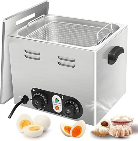 Commerciële Eierkoker - Eierstoofpan Eierpocheerder - Professioneel Koken - Grote Capaciteit 45 Eieren - 32x26x30 cm - Zilver