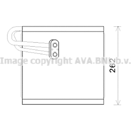 Verdamper, airconditioner AVA COOLING HYV371