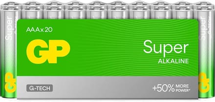 AAA mini penlite 20 x Super alkaline GP