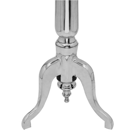 vidaXL - Bijzettafel - rond - aluminium - zilver