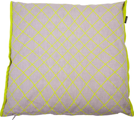 In The Mood Melange Raster - Sierkussen - Lime - 50x50 cm