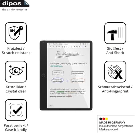 dipos – 2x Pantserfolie geschikt voor TCL Note A1 NXTPaper | 9H Screenprotector
