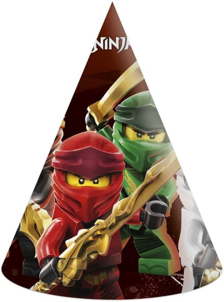 Hoedjes Papier Composteerbaar Lego Ninjago - 6 stuks