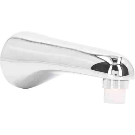 G1/2 Baduitloop Messing Galvanisch Eenvoudig Rond Inbouw Badkraan voor Badkamer Bad white