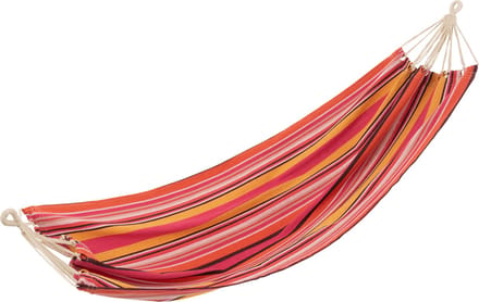 J-Line hangmat Strepen - katoen/polyester - fel roze/mix