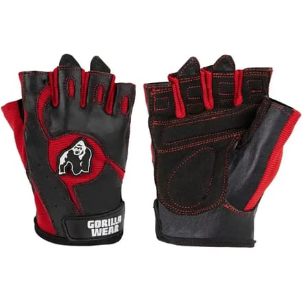 Gorilla Wear Mitchell Training Handschoenen - Zwart/Rood - S