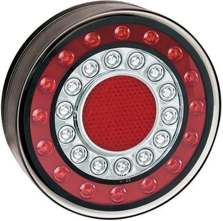 ProPlus Multifunctioneel LED achterlicht - 4 functies - 12V & 24V - waterdicht - 125 mm - rond