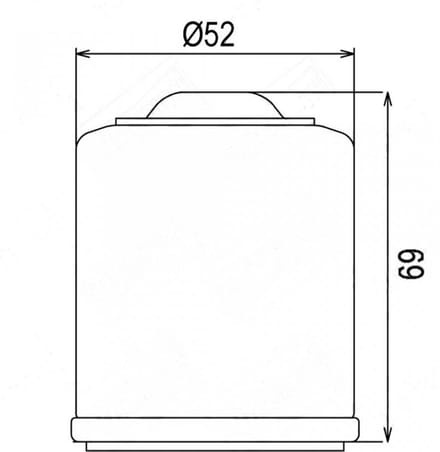 nypso oliefilter voor benelli 125 adiva scooter 2000 tot 2003 equivalent cof083 / c320 nieuw