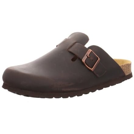 Natural Sense unisex pantoffels klomp leer bruin 1153535