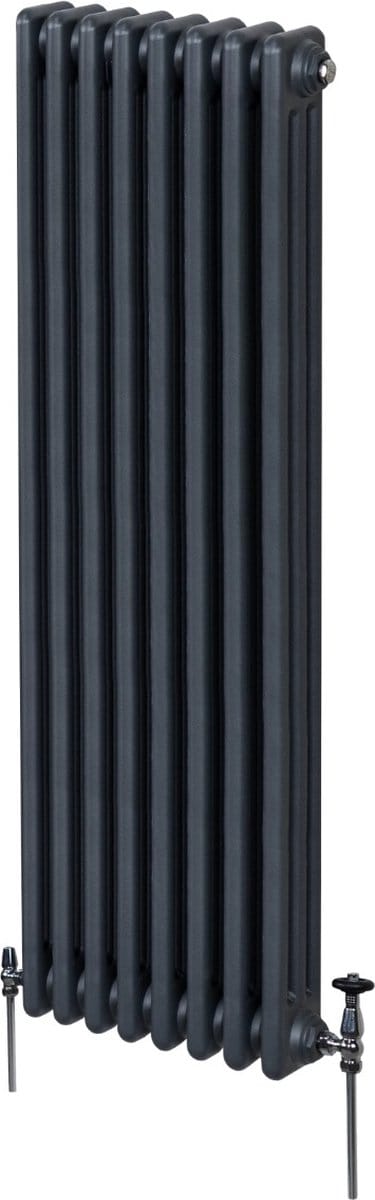 Traditionele 3 kolom verticaal radiator - grijs - 1800x382mm - 5277btu