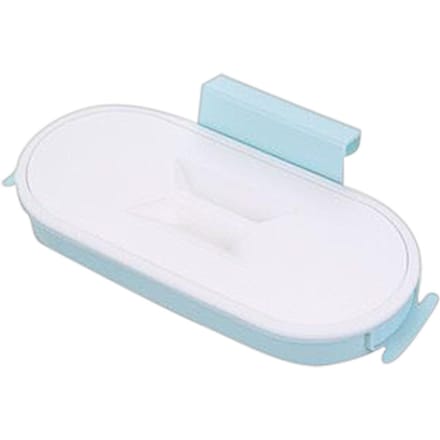 Support de sac poubelle Portable, outil de cuisine, support en plastique bleu clair