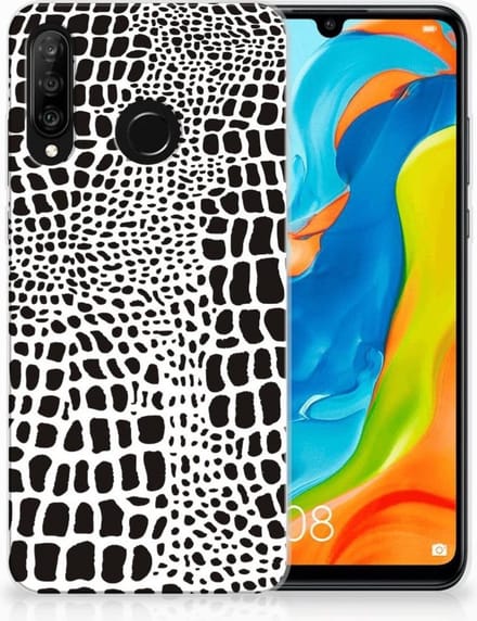 Huawei P30 Lite TPU Hoesje Slangenprint