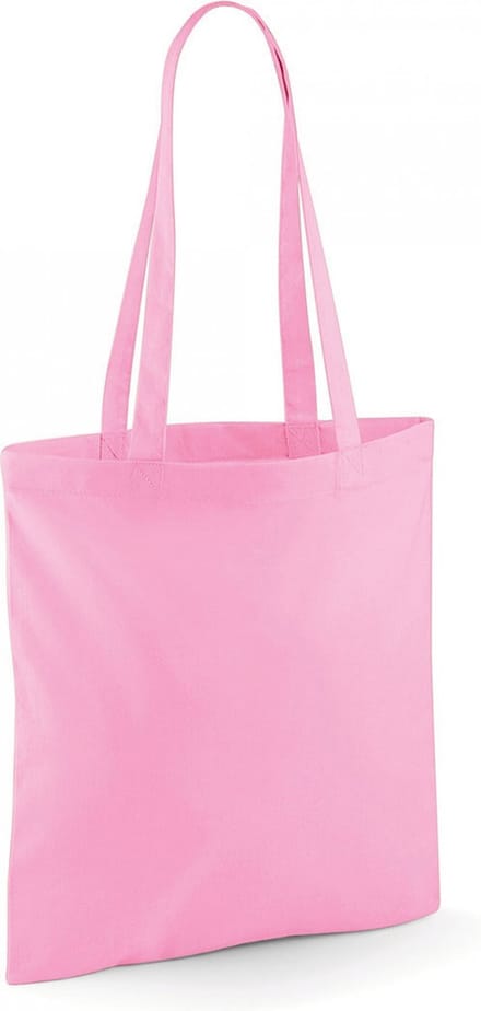 Westford Mill Bag For Life - Long Handles WM101 - Classic Pink - 38 x 42 cm
