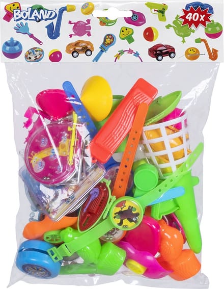 Boland - Zak 40 speelgoedjes - Pinata vulling - Uitdeelcadeautjes - Verjaardag