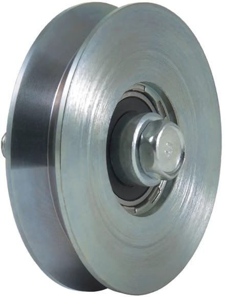 100 mm V-groefschijf met 1 kogellager
