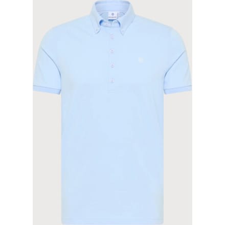 Blue Industry Button-down polo |