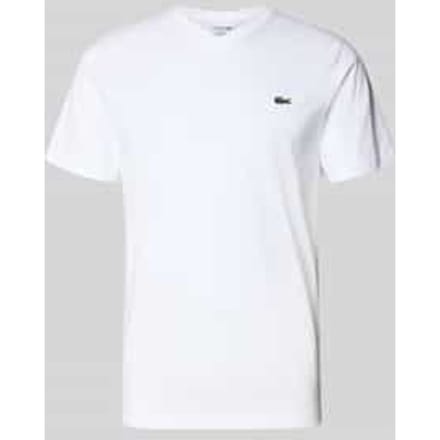 T-shirt met labelstitching, model 'Basic'