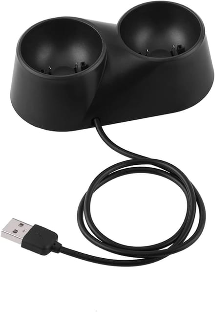 Dubbel Oplaadstation - Controller Lader - Gaming Accessoires - Ruimtebesparend Ontwerp - 11.2 x 5.9 x 3.5 cm - Zwart