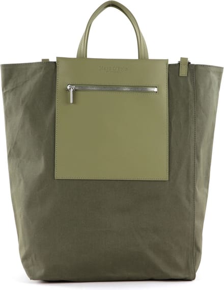 Marc O'Polo Schoudertas Palma Shopper Olive Grove Olijfgroen