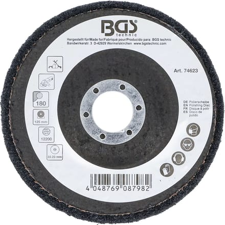 BGS Polijstschijf - siliciumcarbide - Ø 125 mm - korrel 180