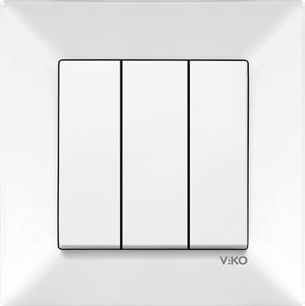 Panasonic Viko-Serieschakelaar 3 line-Wit-Compleet