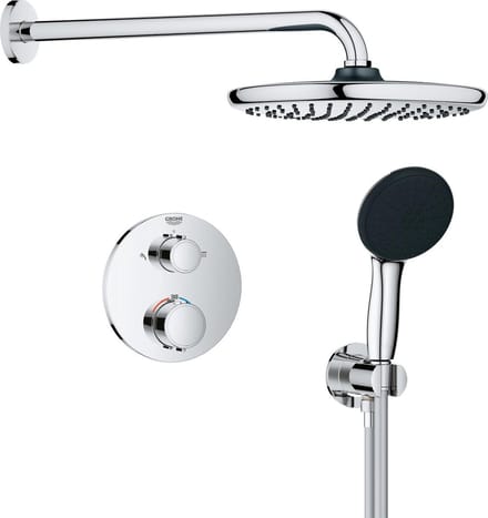 GROHE Precision inbouw douchesysteem - Rond bedieningspaneel - Chroom